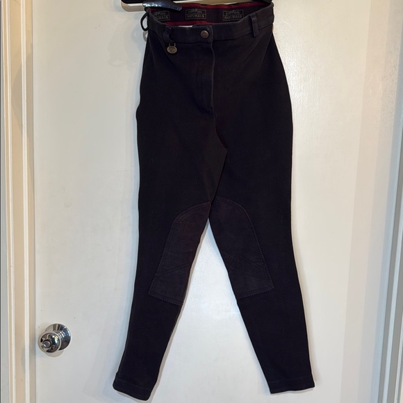 Vintage Women’s On Course Black Riding Pants Cotton Naturals Size 26 - Picture 1 of 10